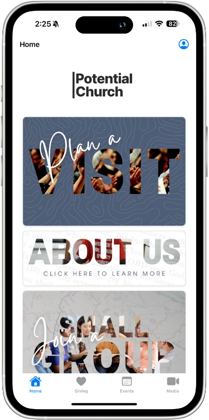 ChurchTrac Church Connect app iphone